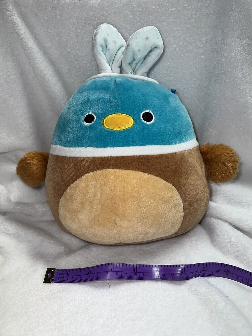 Squishmallow 8" Daksa the Duck with Bunny Ears